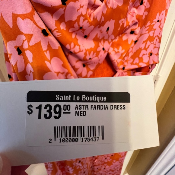 Floral Cut-Out Maxi Dress - Orange and Pink - Picture 5 of 10